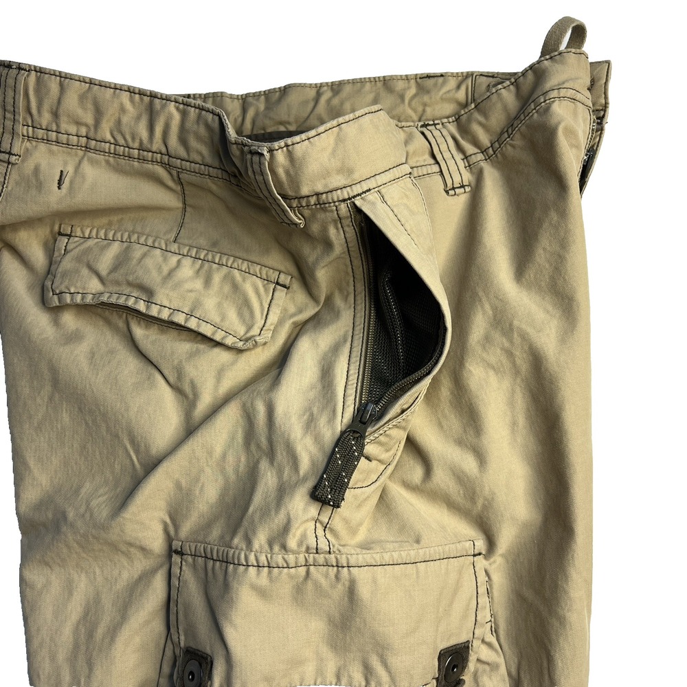Vtg Y2K‎ Gap Cargo Shorts Men 34 Khaki Canvas Grunge Skate Casual Utility - Picture 9 of 9